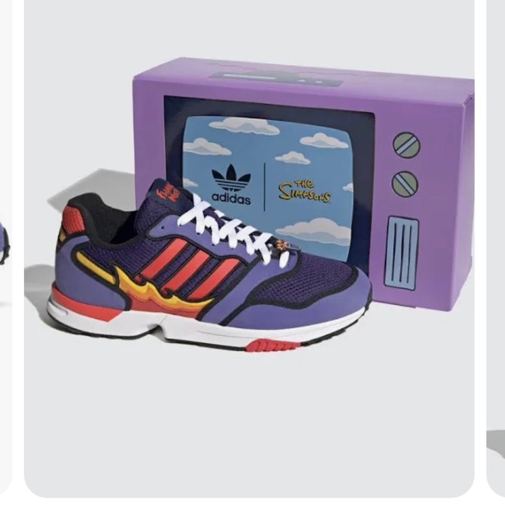 Adidas Purple Sneakers with Red and Yellow Accents - Picture 1 of 1